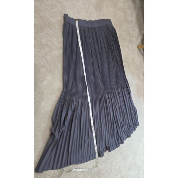 Pleated Midi Skirt Old Navy Size L Gray Polyester - Picture 7 of 7